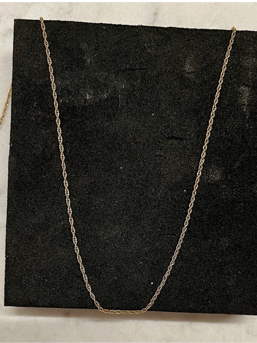 VTG NYCO 14k Yellow Gold Dainty Wheat Chain Necklace Designer 18”
